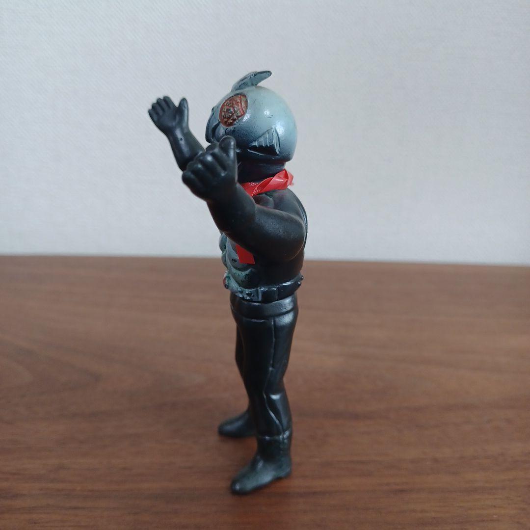 当時物バンダイ「バンザイ仮面ライダー」希少ミニソフビフィギュア2体セット