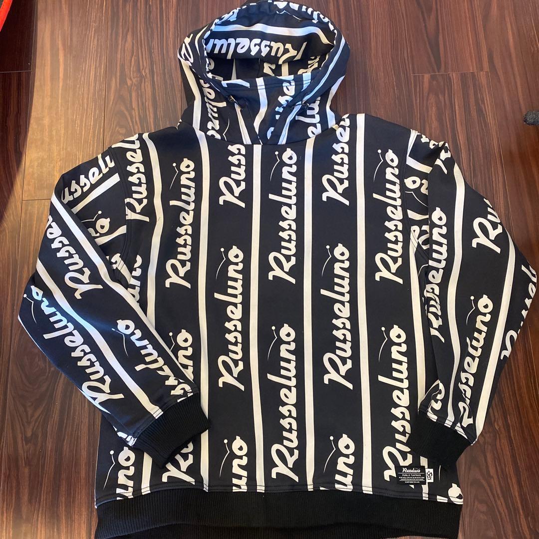 Russeluno ロゴプリント フーディ XLサイズ