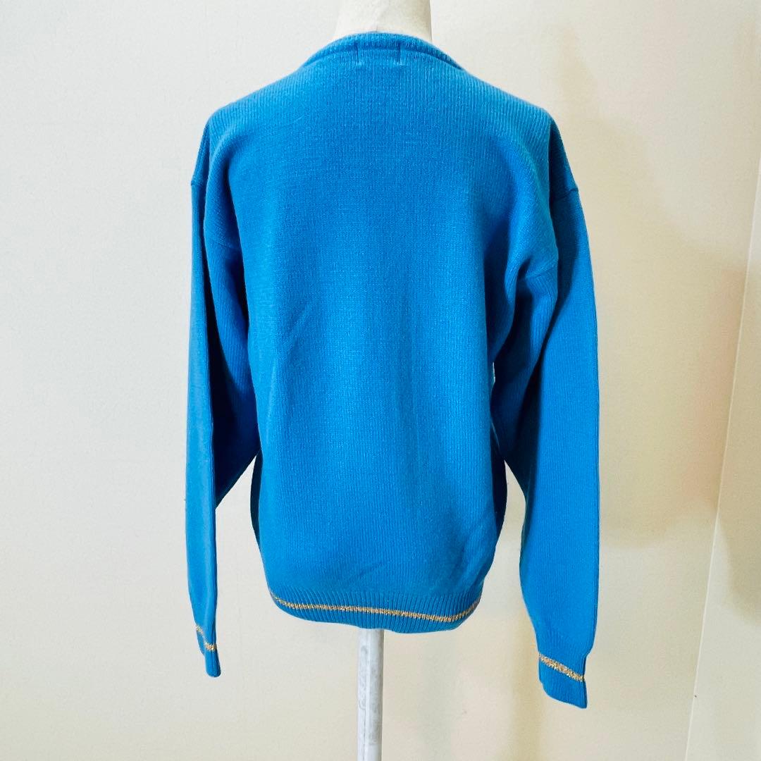 ハナエモリ HANAE MORI GOLF ウール100% ニット L 美品