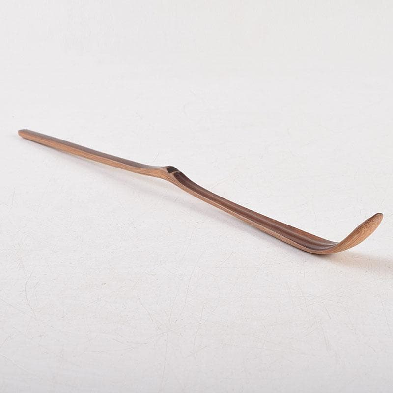 茶道具　表千家十二代敬翁宗左(惺斎)　自作茶杓　共筒共箱　D　R9500