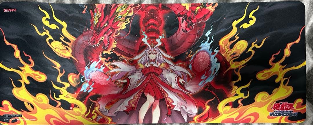さ*字様 遊戯王　倶利伽羅天童　ハーフプレイマット