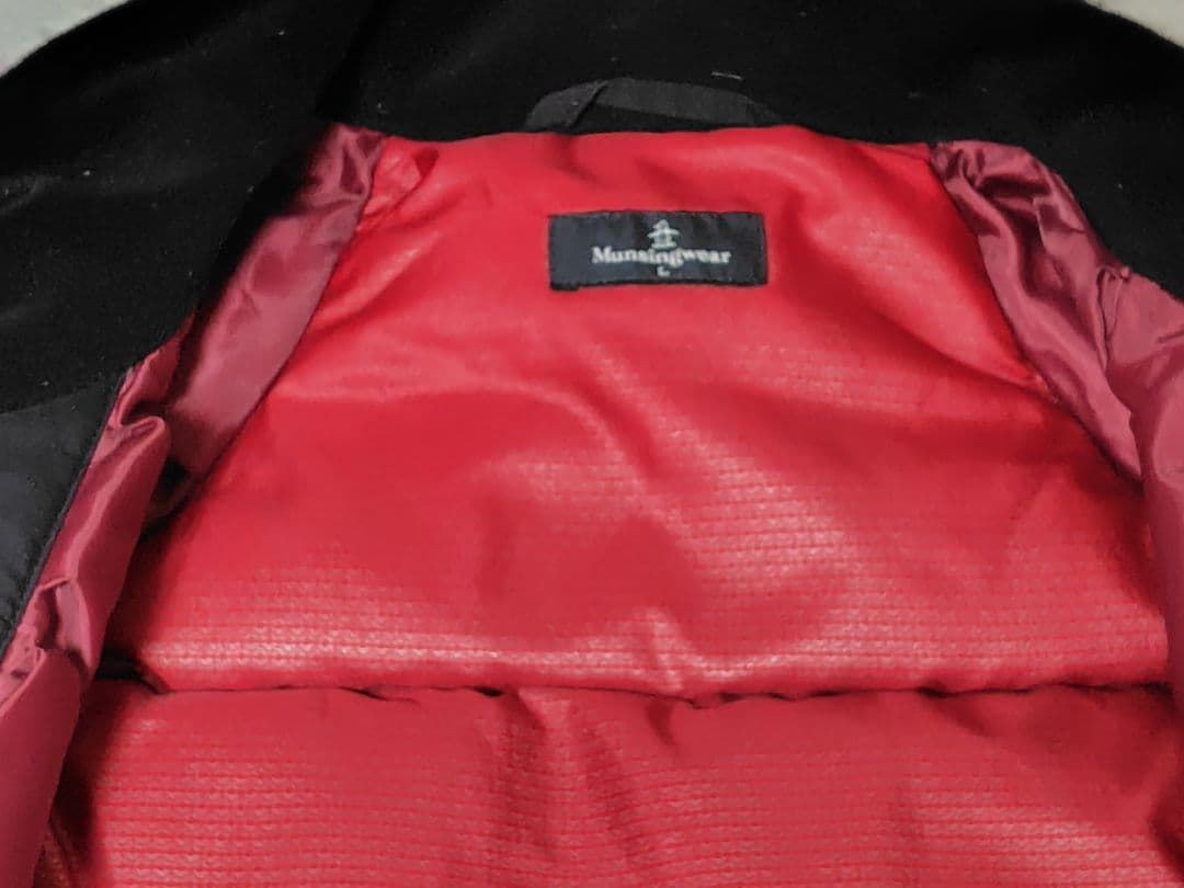 マンシングウェアダウンジャケットネイビーLサイズ