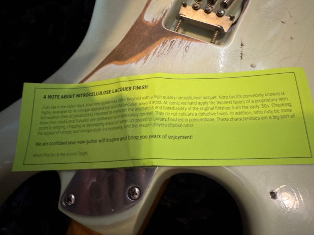 O*A様 Iconic guitars Solana Vm sonic blue