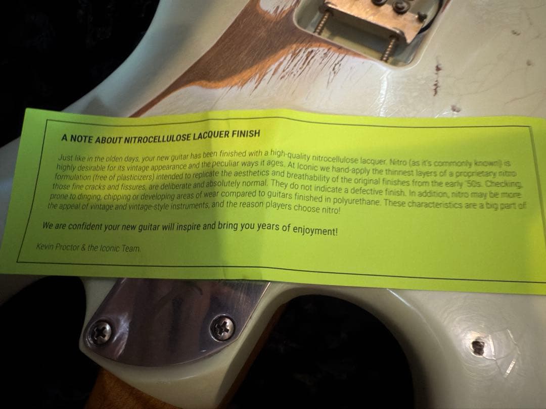 O*A様 Iconic guitars Solana Vm sonic blue