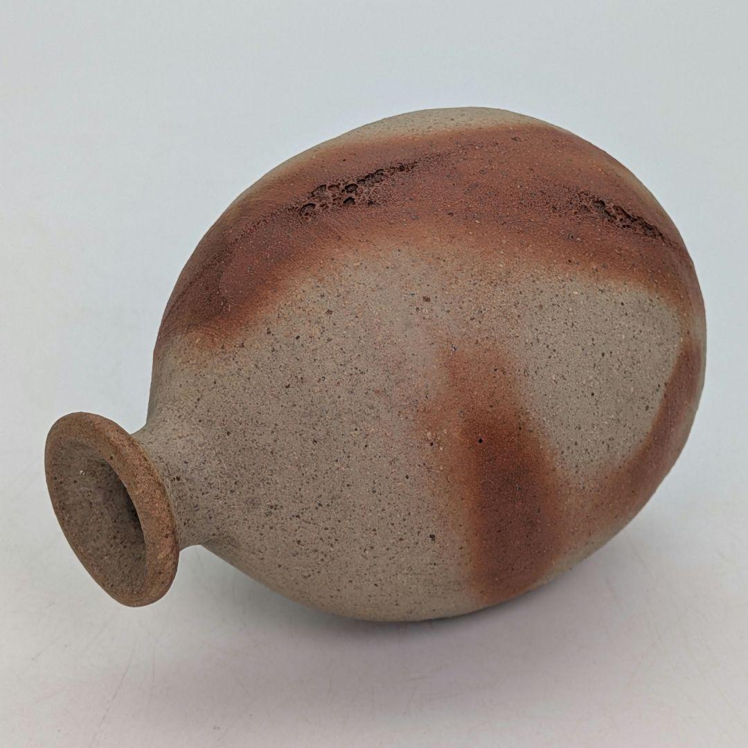 岡山県重要無形文化財 浦上善次 備前焼 緋襷徳利 共箱共布栞 とっくり 酒器