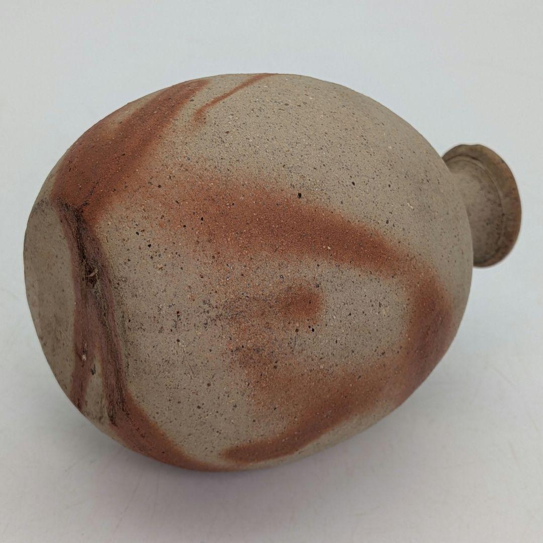 岡山県重要無形文化財 浦上善次 備前焼 緋襷徳利 共箱共布栞 とっくり 酒器