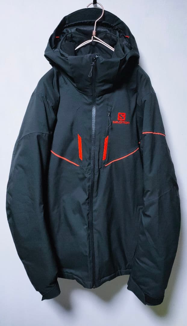 【サロモン SALOMON】スキーウェア 保温 ブラック メンズL