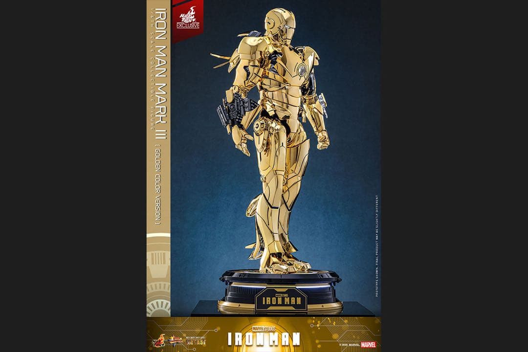 アイアンマン 1/6スケールフィギュア　アイアンマン・マーク3（ゴールドカラー）