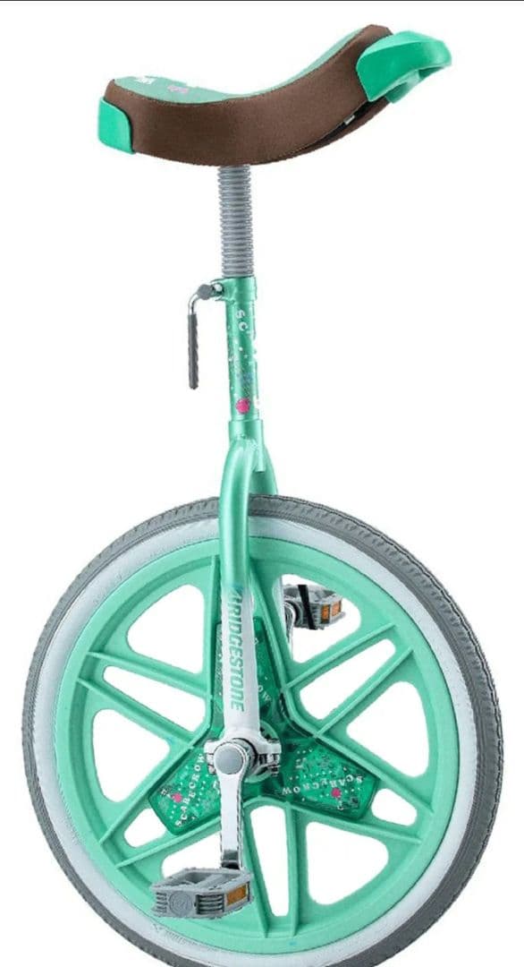 ブリヂストン スケアクロウ 一輪車 小学生 グリーン 18インチ スタンド付き