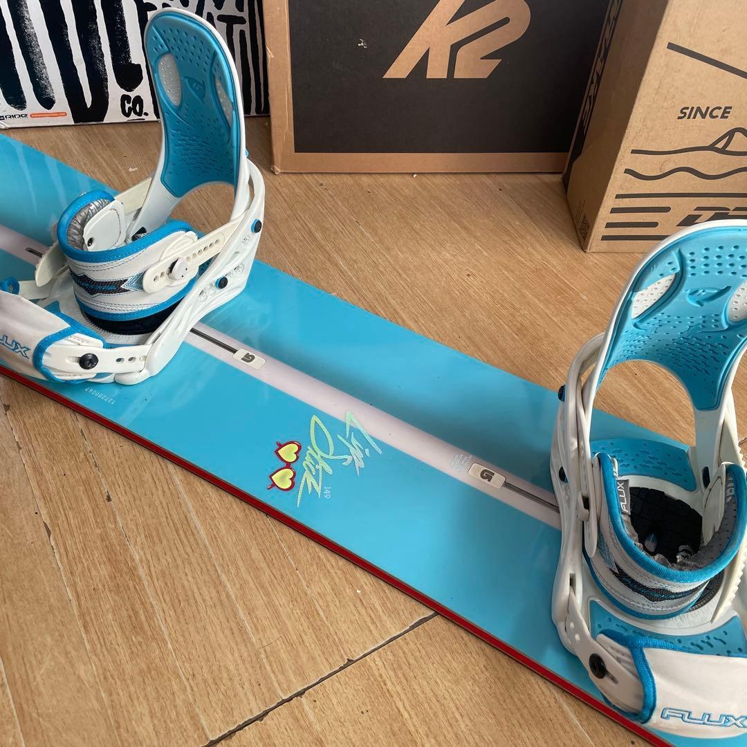BURTON×FLUX　バートン　スノーボード　フラックス　バインディング付