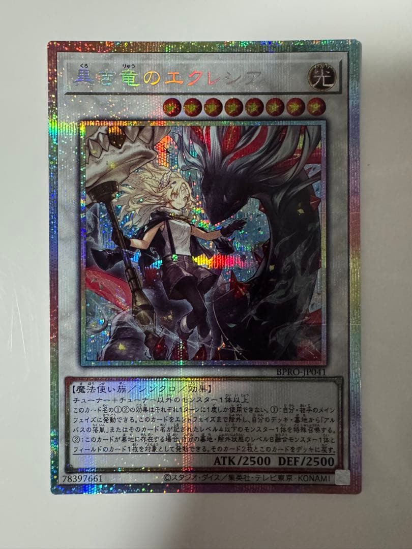 遊戯王OCG 白き竜の聖騎士 & 黒き竜のエクレシア　プリズマ