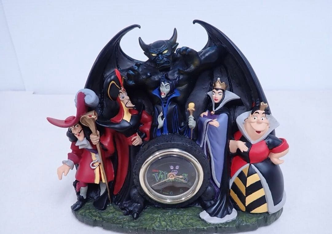 ディズニー ジャファーマレフィセント魔女ハートの女王 置時計 Disney
