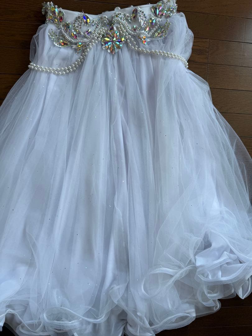 ホワイト ベリーダンス セットアップ　衣装