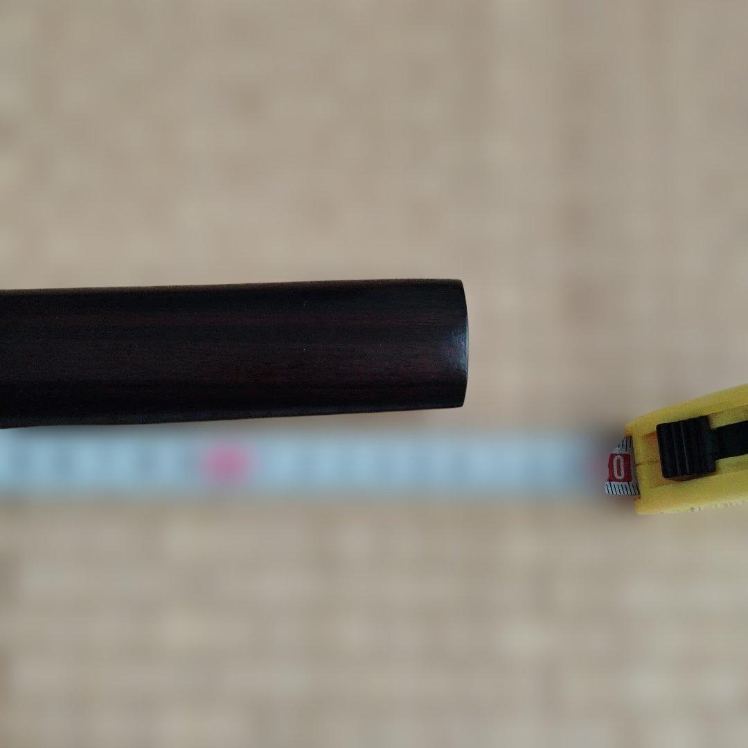 ぜろまる　本黒檀木刀100cm、本黒檀脇差55cm 台座無