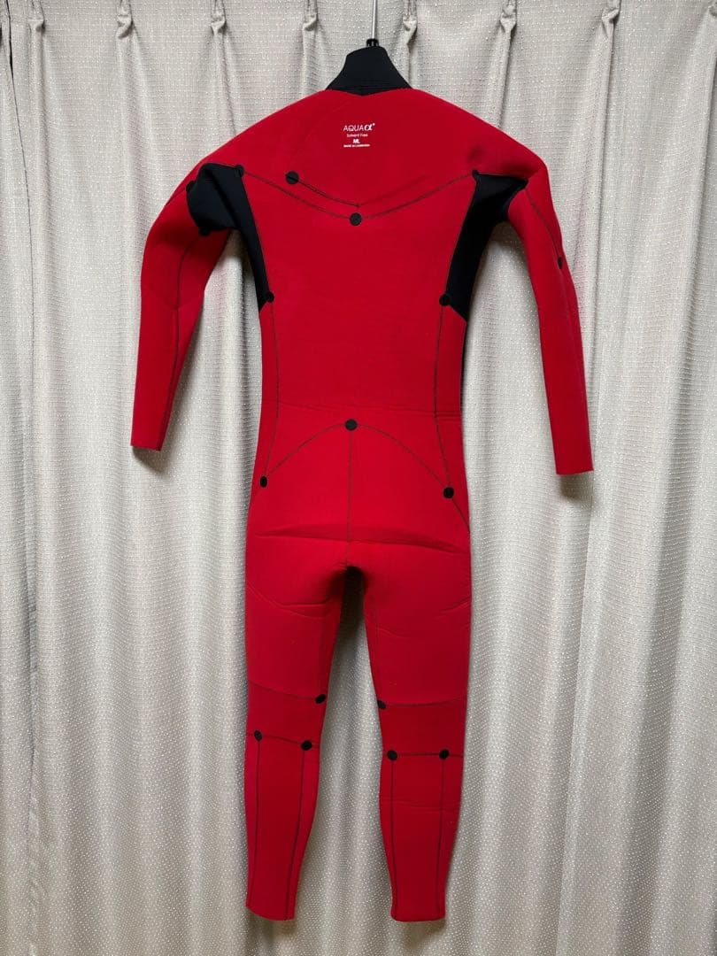 ノーブランド 5×3mm セミドライ メンズMLサイズ チェストジップ 美品