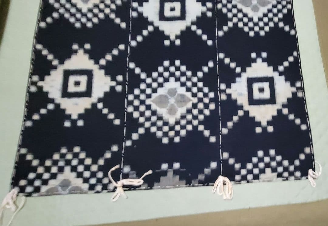 藍染め　古布　木綿　高級手芸品　155 × 98cm　壁掛け　上質　美品