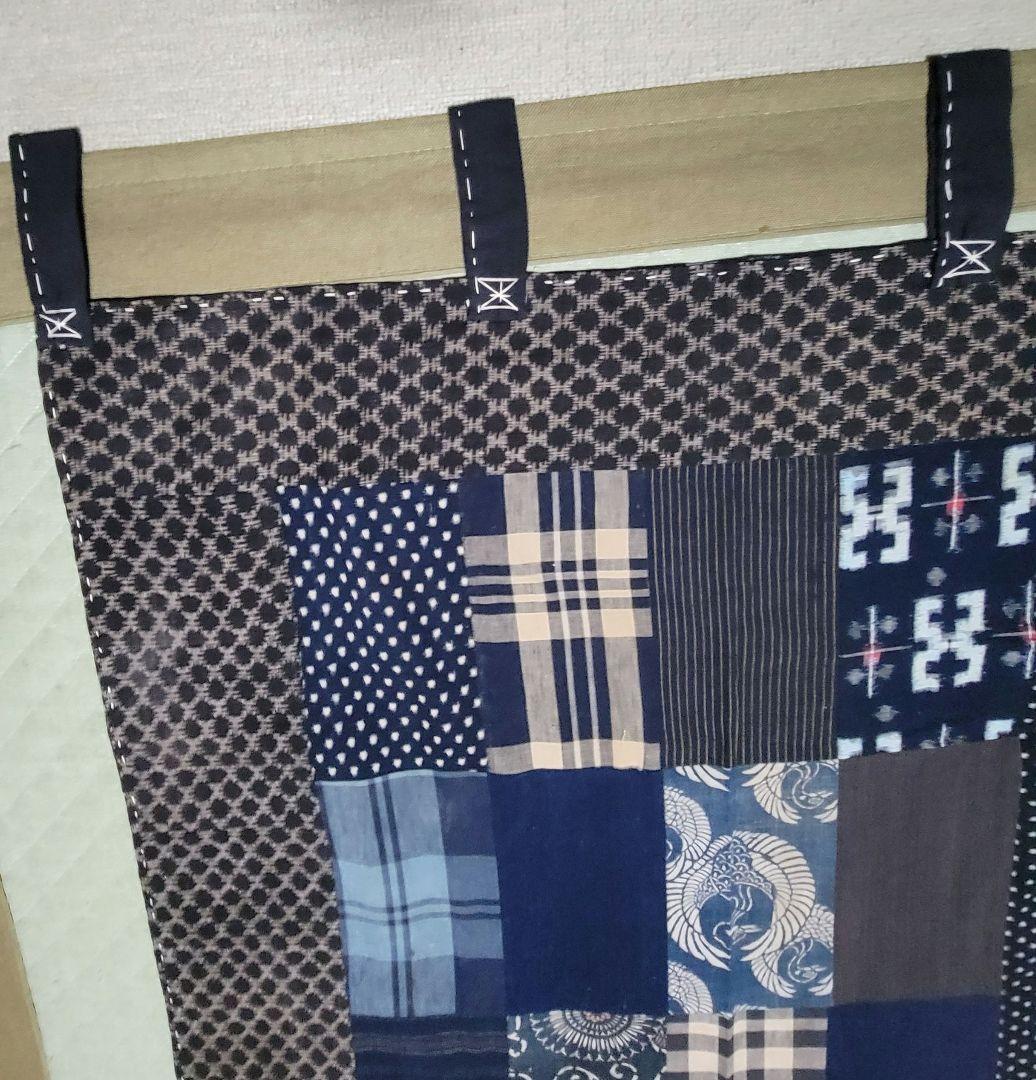 藍染め　古布　木綿　高級手芸品　155 × 98cm　壁掛け　上質　美品