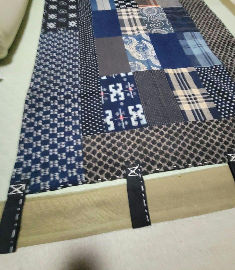 藍染め　古布　木綿　高級手芸品　155 × 98cm　壁掛け　上質　美品