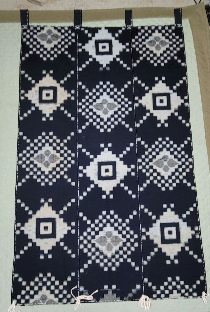 藍染め　古布　木綿　高級手芸品　155 × 98cm　壁掛け　上質　美品