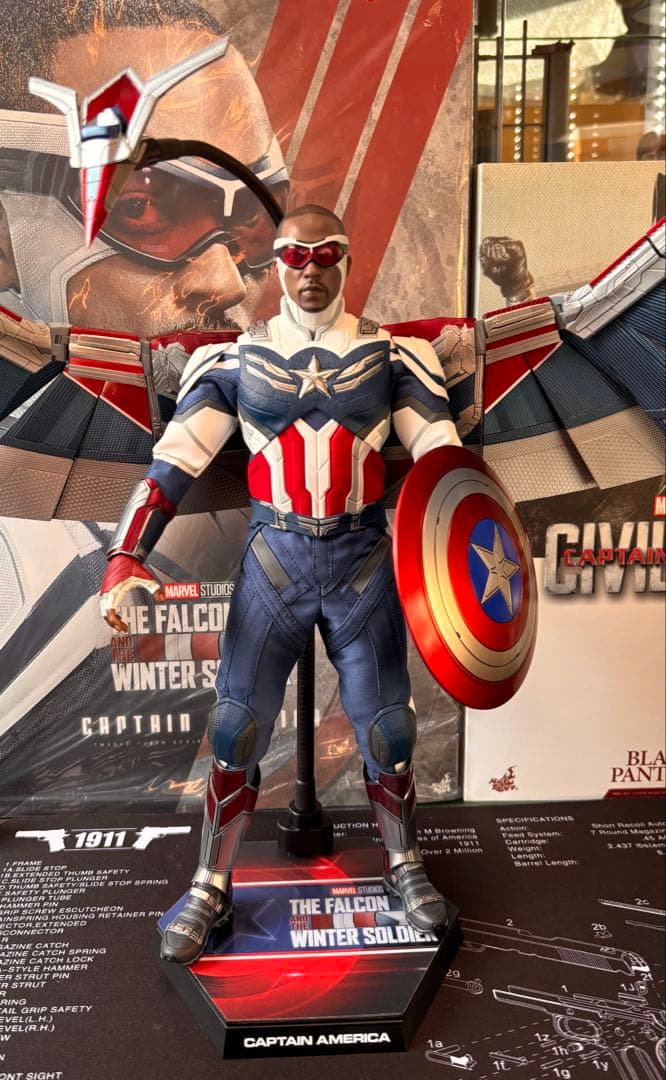 ホットトイズ キャプテン・アメリカ フィギュア 美品