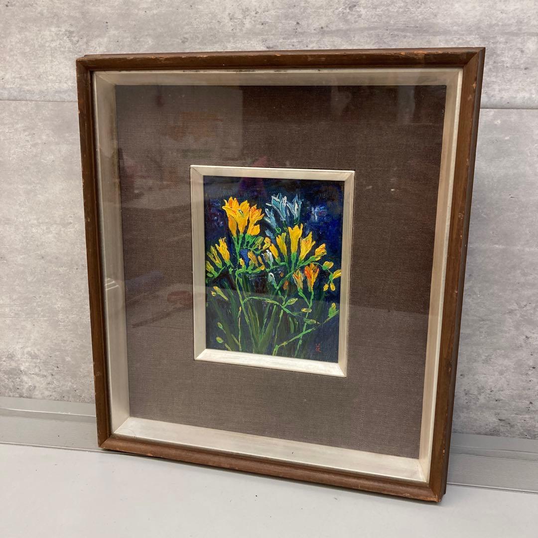 橋本花 絵画 花 インテリア ボタニカルアート 壁掛け 壁飾り 木製フレーム