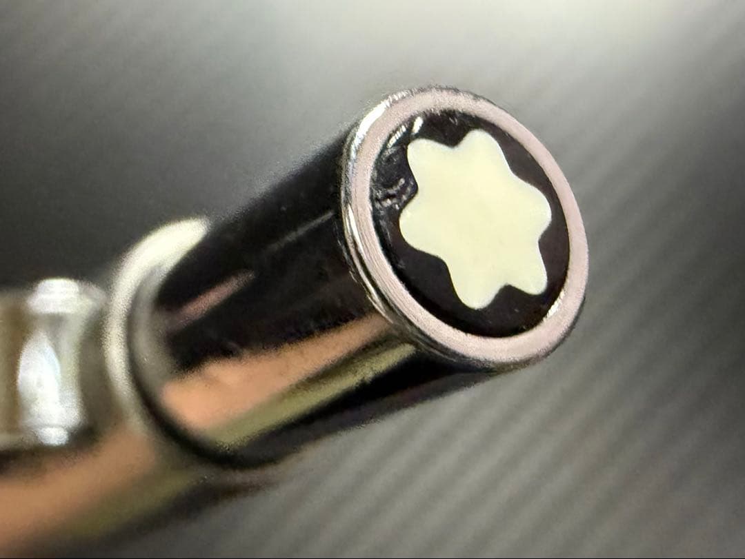 美品 モンブラン ノブレス スリムライン ボールペン ステンレススチール