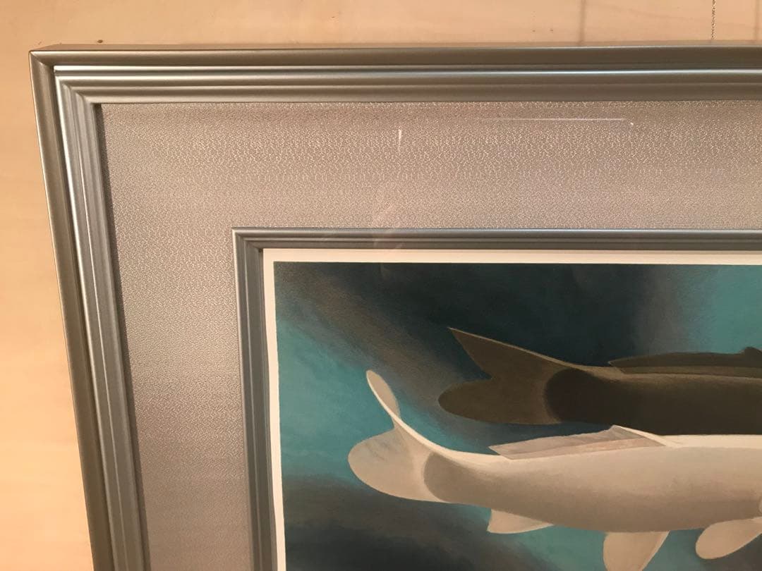 杉山寧　「鯉《瀅》」　リトグラフ　落款・エディション・作品証明シール有り