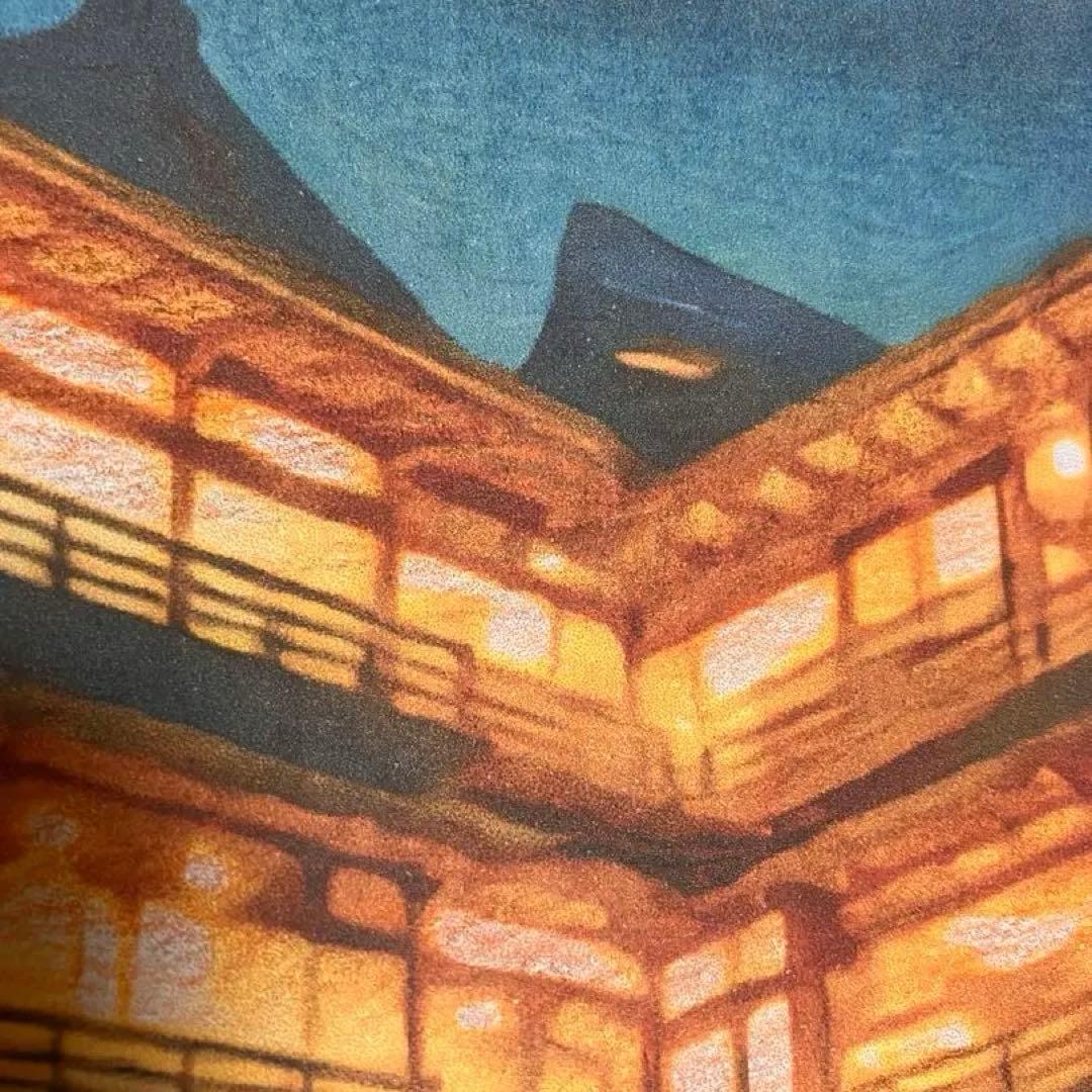 ジブリアート⑨ 千と千尋の神隠しより「金具屋」額装品32.7㎝×24.0㎝