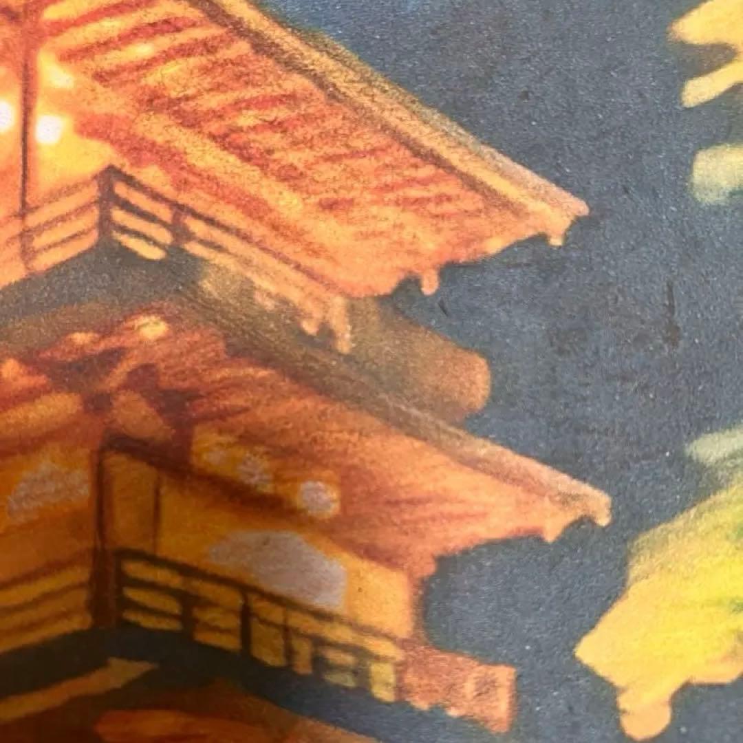 ジブリアート⑨ 千と千尋の神隠しより「金具屋」額装品32.7㎝×24.0㎝