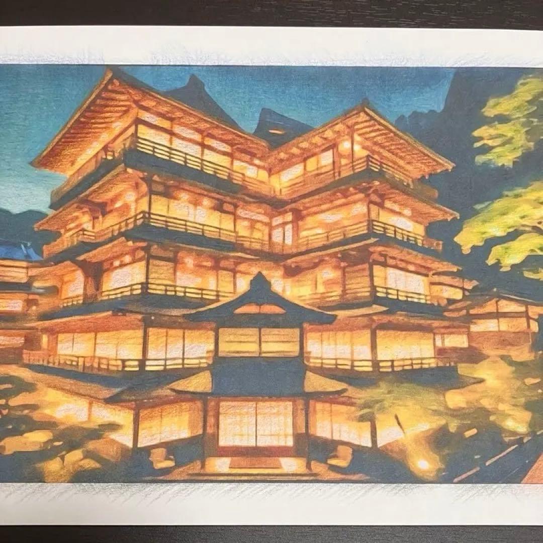 ジブリアート⑨ 千と千尋の神隠しより「金具屋」額装品32.7㎝×24.0㎝