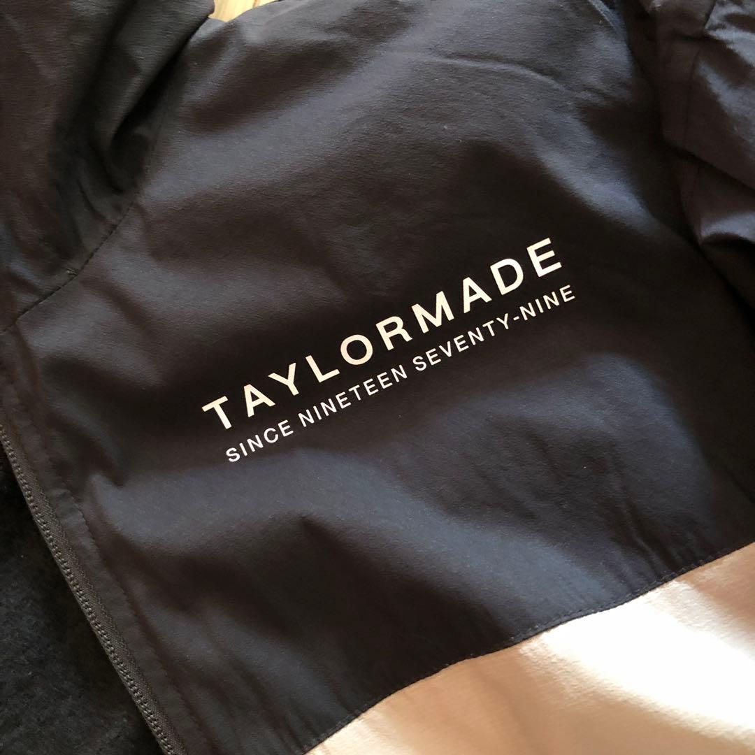 ☪️テーラーメイド☪️フーデッドオクタジャケット⛄️ベージュ×ブラック⛳️✨美品✨