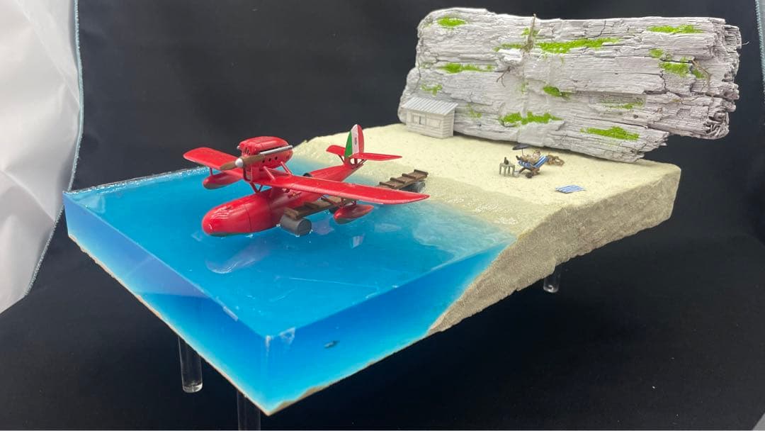 テンテン様　紅の豚　ポルコの隠れ家　ジオラマ