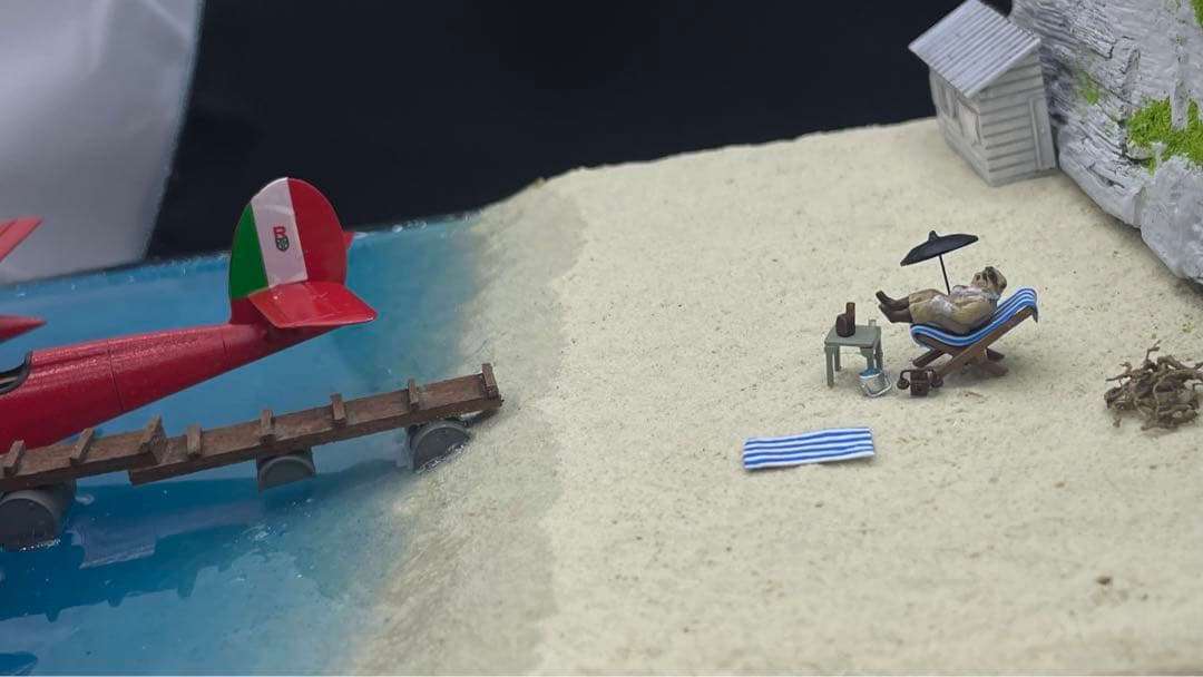 テンテン様　紅の豚　ポルコの隠れ家　ジオラマ