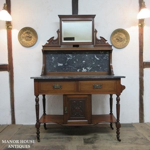 イギリス アンティーク 家具 ウォッシュスタンド 洗面台 収納 英国 6970d
