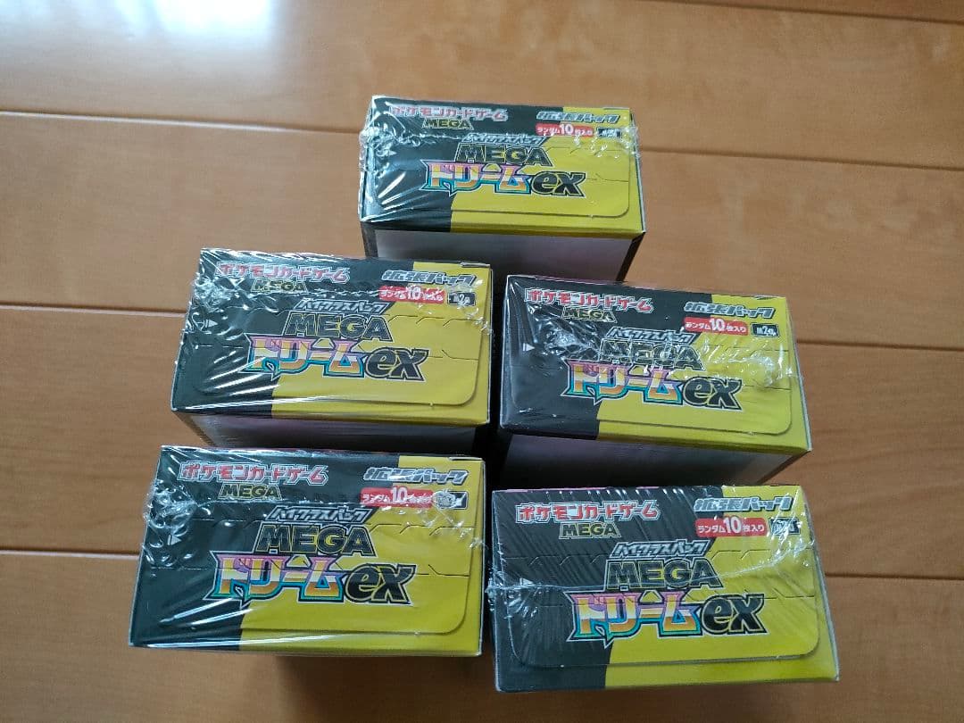 ポケモンカードゲーム MEGAドリームex シュリンク付き 5box