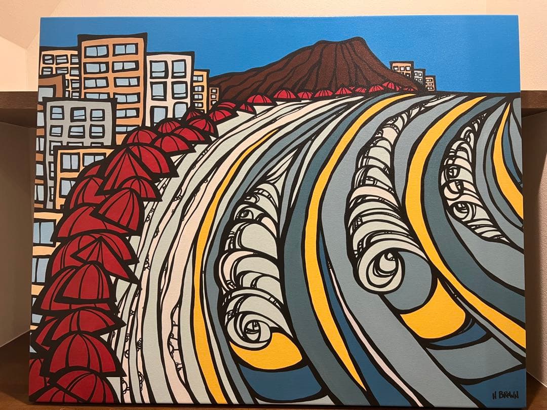 値下Heather Brown ヘザーブラウン ジクレー　ワイキキコーストライン