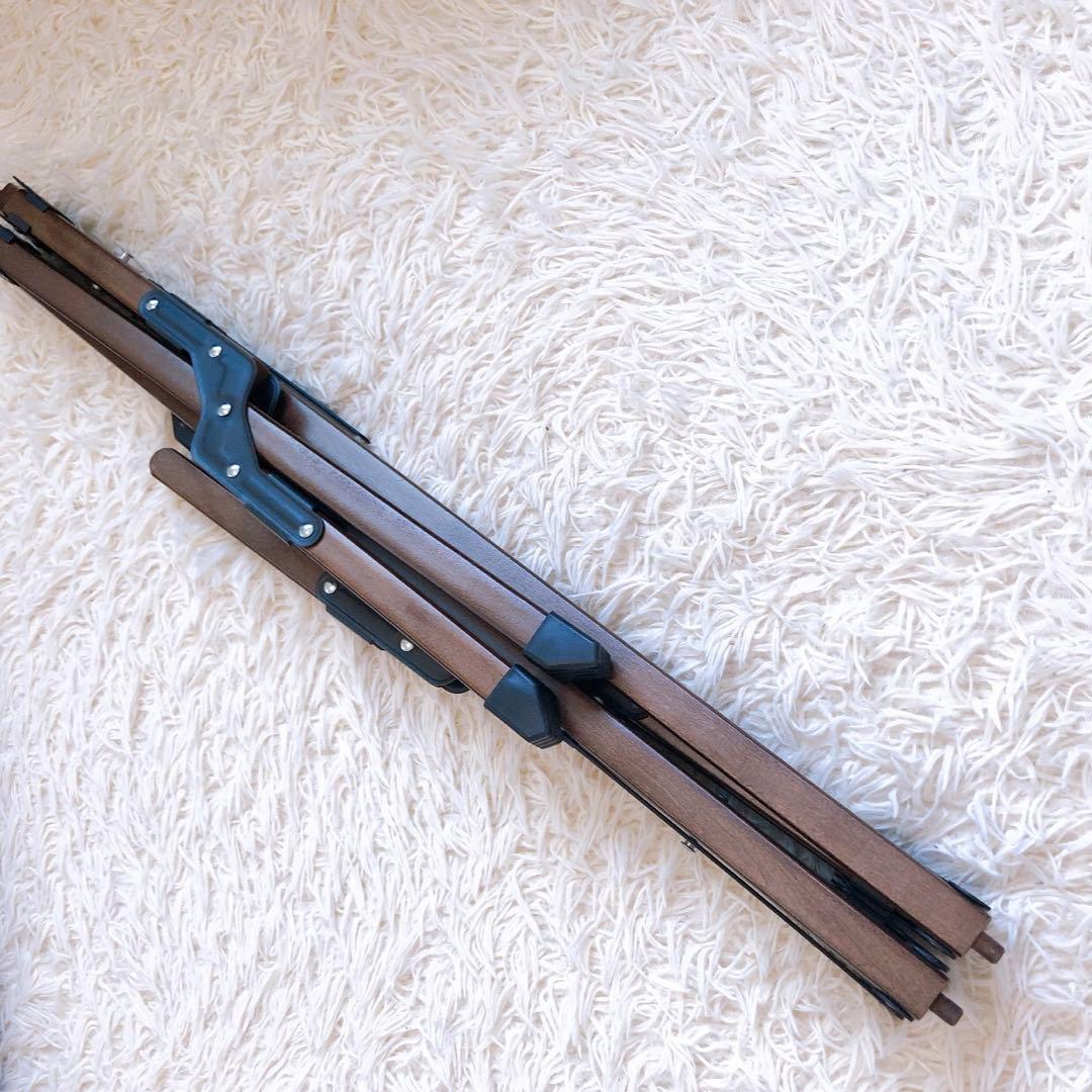 【美品】廃盤　旧ロゴ　モザンビーク　ロールウッドテーブル　ブラウン