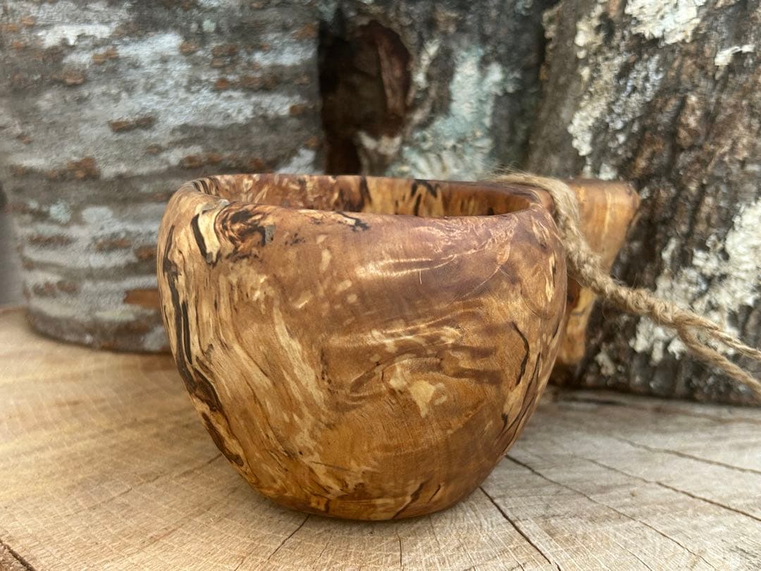 sunswood サンズウッド　白樺瘤　ククサ　kuksa 野営　ソロキャン