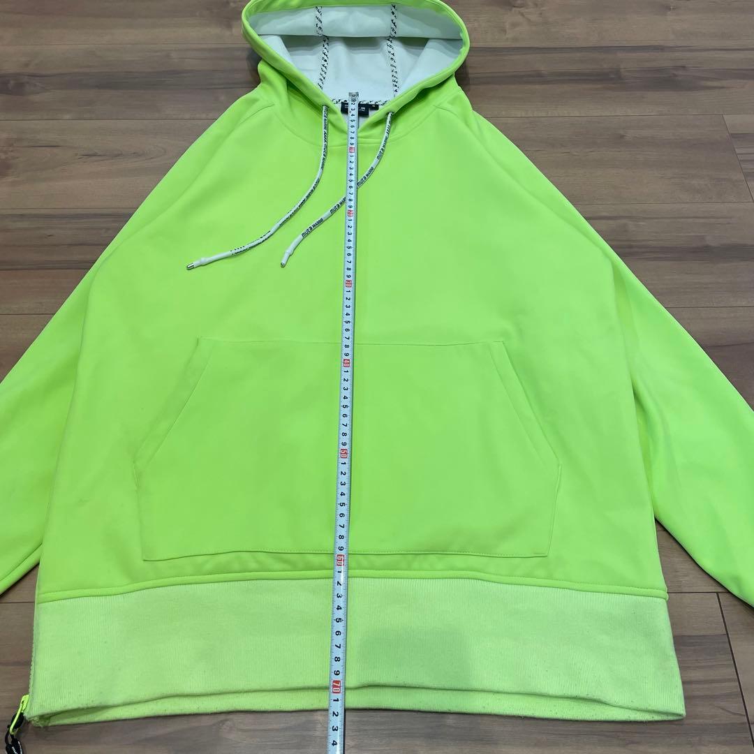 MUTA MARINE ムータマリン パーカー フーディ　蛍光イエロー サイズ5