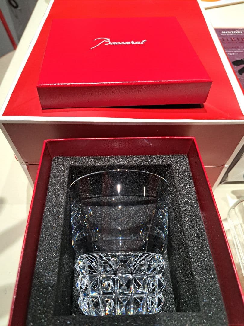 ウイスキー響 空瓶　 バカラロックグラスセット