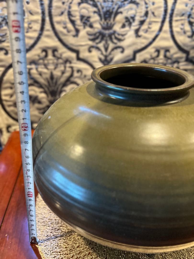 荒木幹二郎　苗代川　薩摩焼 壺　花器Traditional Japanese