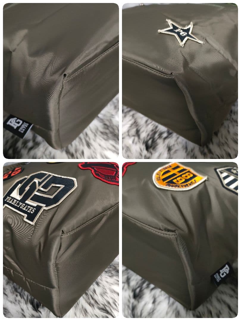 希少完売品 パーリーゲイツ ゴルフロッカーバッグ 総柄 ワッペン カーキ