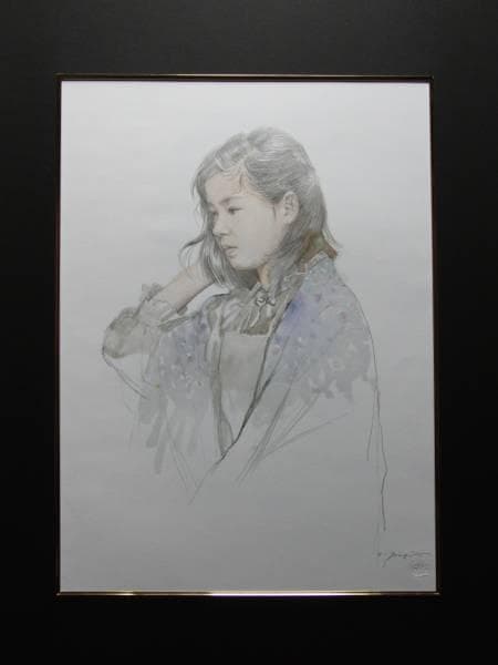 藤井 勉、ショール、大判・希少デッサン画集より、状態良好