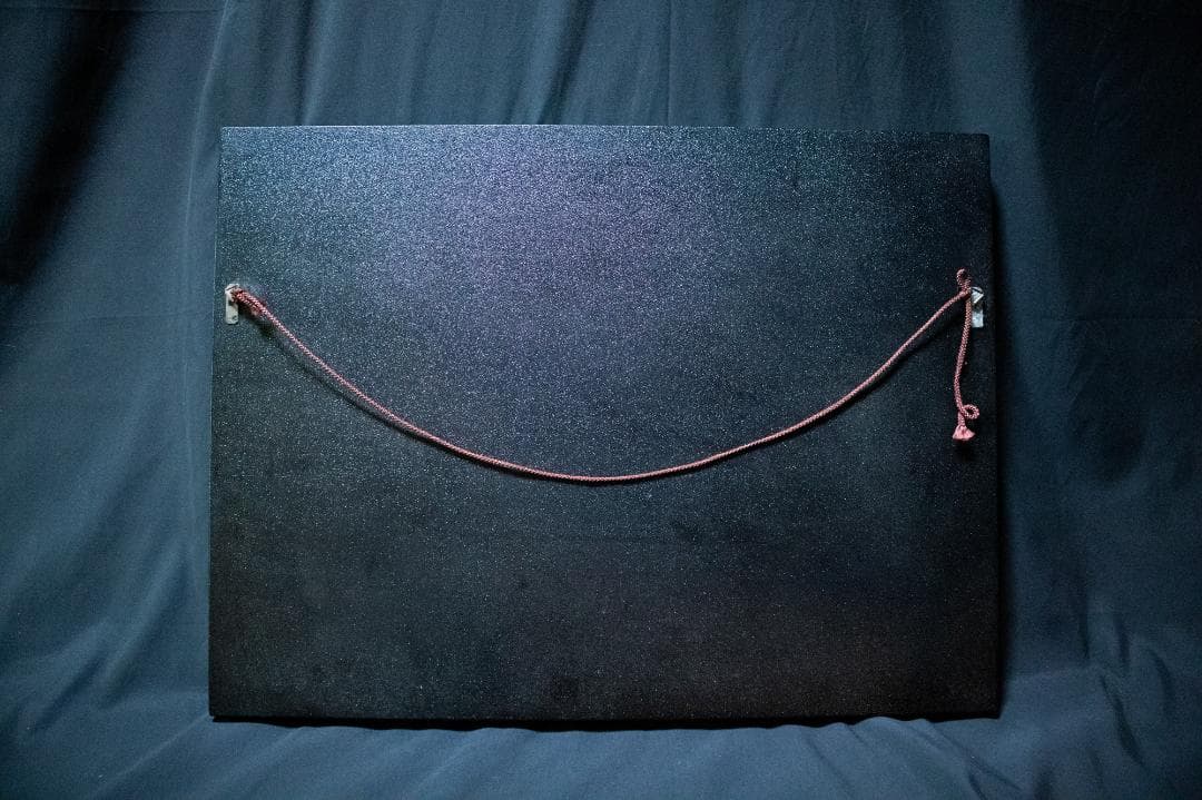 大きな鯉の漆し絵