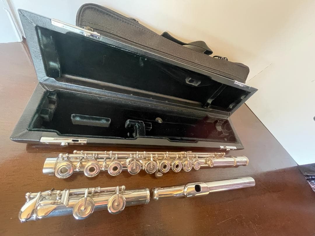 ～1/31 パール フルート 総銀製 マエスタ インライン Ｅメカ付き！