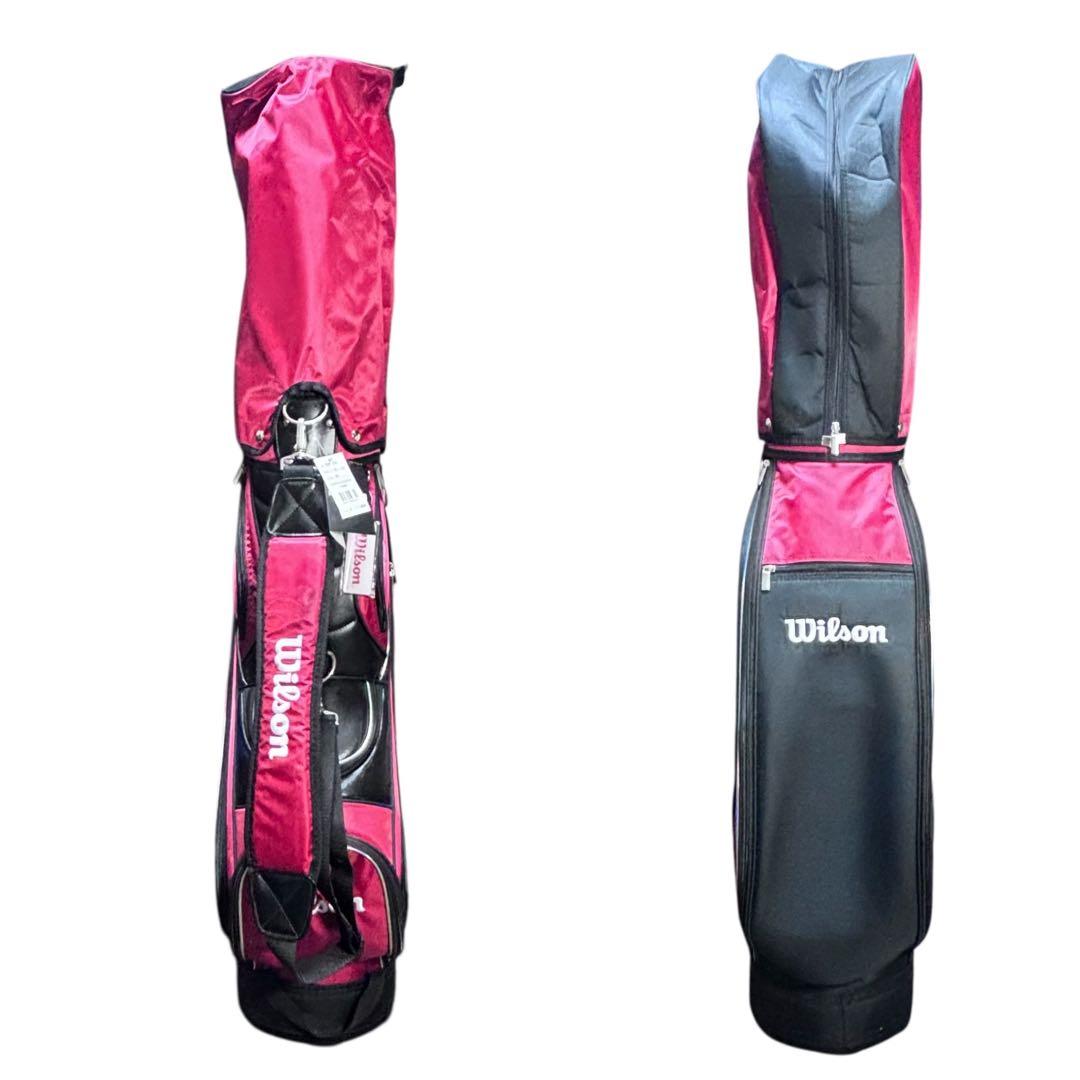 Wilson ウィルソン 9型 キャディバッグ タグ付き未使用 赤黒