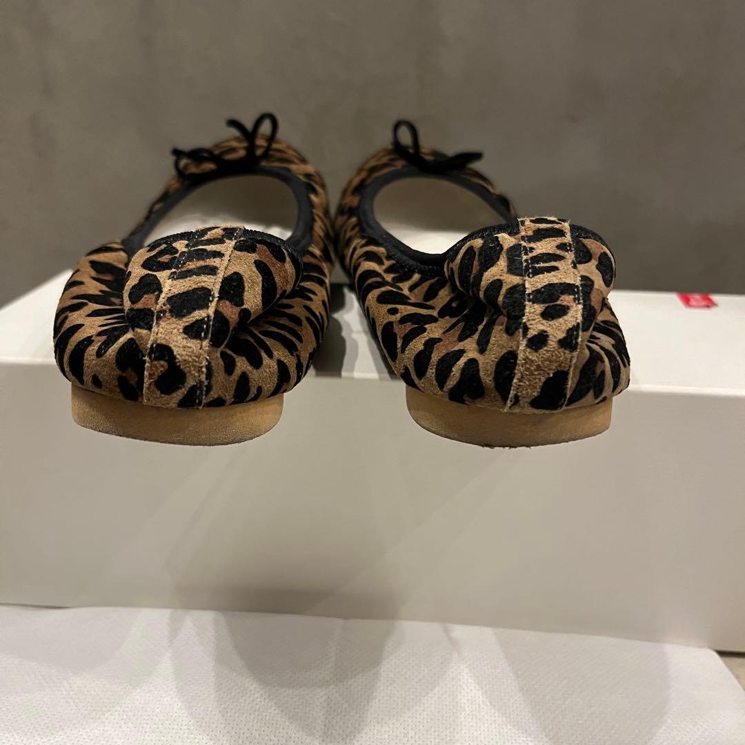【美品】kurun TOKYO クルントウキョウ25レオパードブラウン　バレエ