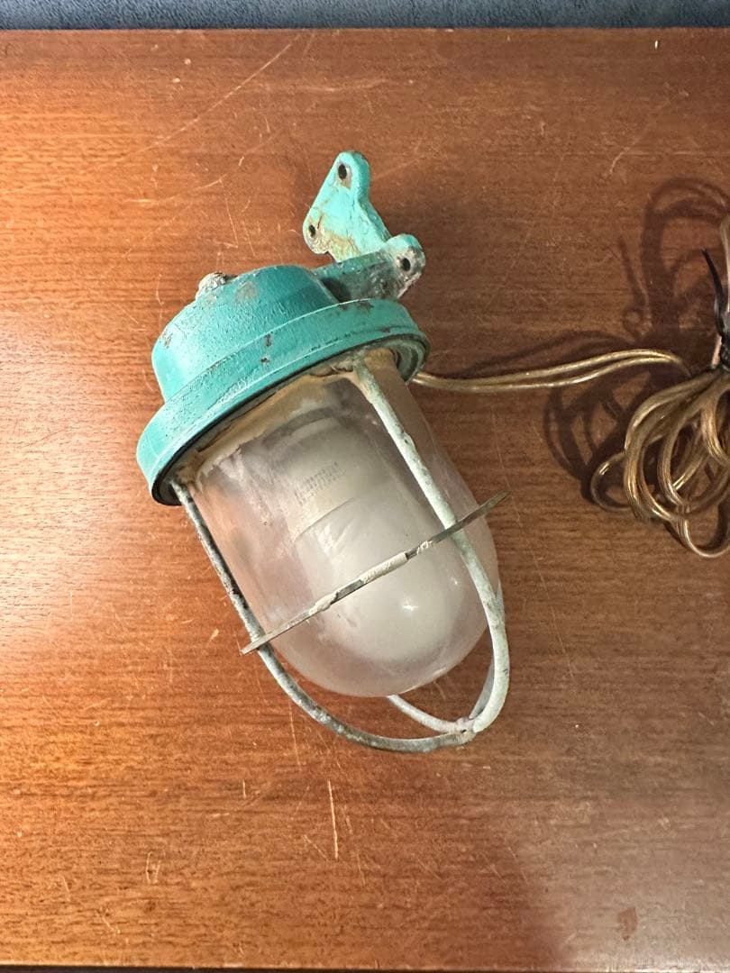 アンティーク　船舶照明　吊り下げ式ランプ