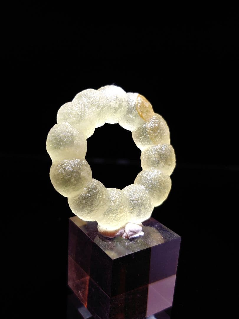 【美形】 フローライト リング ポンデリング インド産 原石 鉱石 標本 ⑥