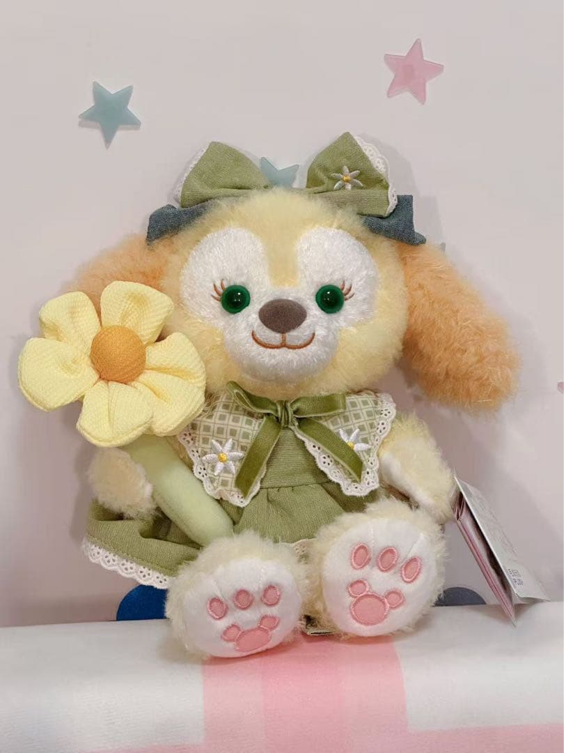 【お顔厳選】上海ディズニー　青花シリーズリーナベルぬいぐるみ SSサイズ